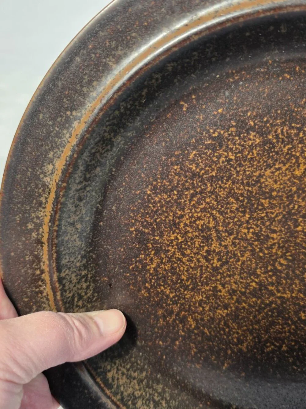 ONE Arabia of Finland Rushka Dinner Plate Light & Dark Brown Spotted